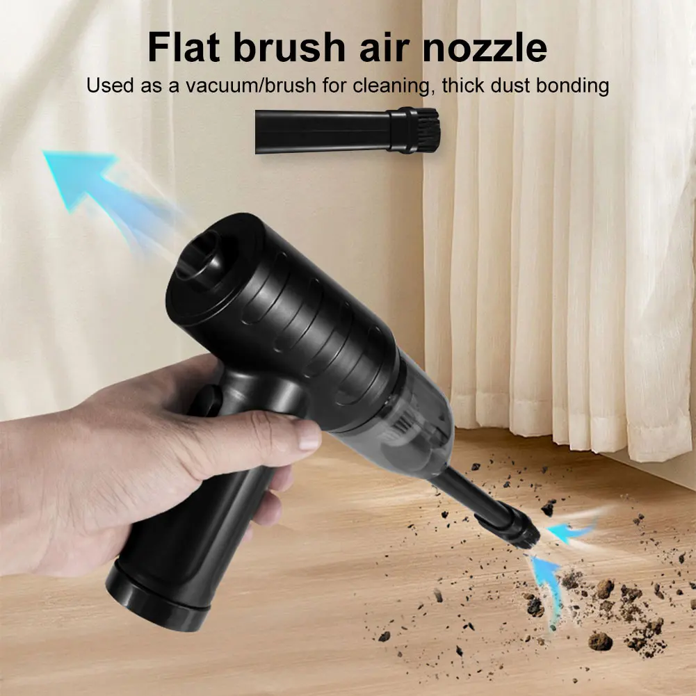 Electric Air Duster Compressed Air Duster 51000RPM 3 Gear Adjustable Rechargeable Car Cordless Air Blower for Computer Keyboard 4