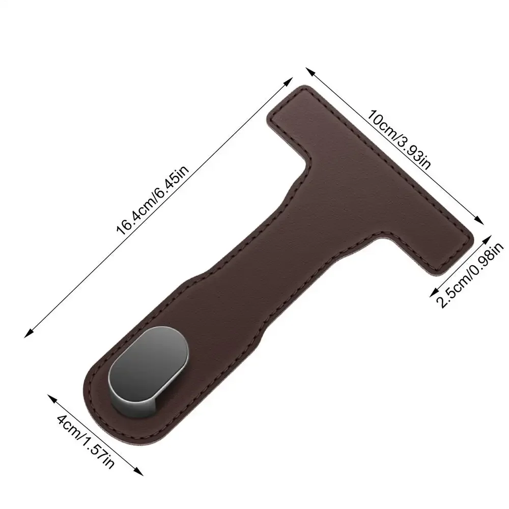 thumbnail image 1 of T-shape Glove Box Hook for Car Foldable PU leather Car Bag Hooks Hiddens Storage Hooks Auto Dashboard Hanging Hooks Accessories, 1 of 4