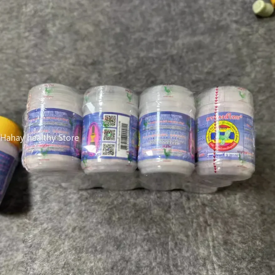 Thai Herbal Inhalant Inhaler Thai Traditional Nose flow carsick refreshing Herbal Inhalation Essence 1pcs