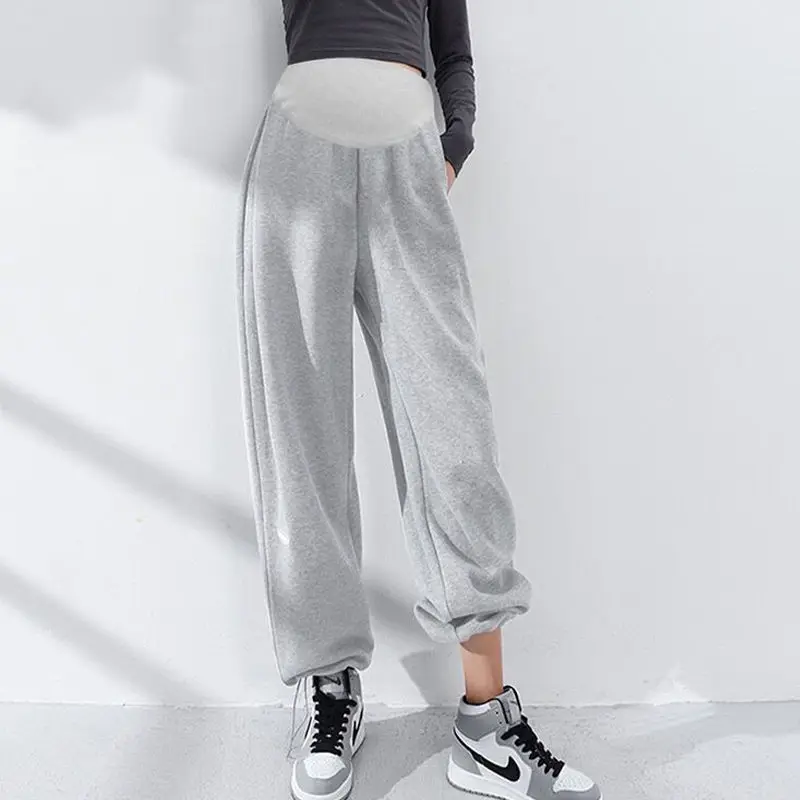 Maternity pants Pregnant Women's Trousers for Spring and Autumn Wear Thin Loose Fashion Wide Leg Pregnant Women's Trousers for Autumn