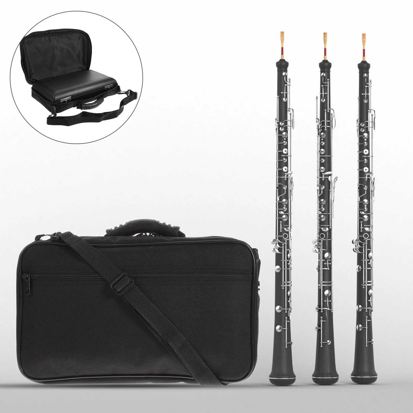 

Oboe Carrying Case Storage Boxes Backpack Accessories Containers Holders Pu Cover Cases Instrument