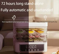 Déshydrateur alimentaire domestique 5 couches pour fruits et légumes, machine de lyophilisation avec température réglable et contrôle tactile 3