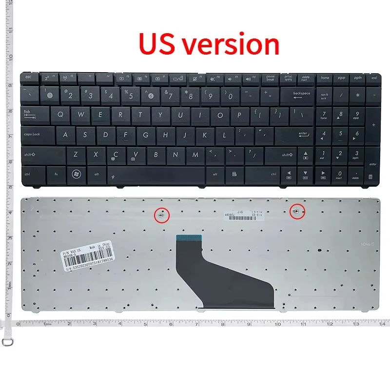 Laptop-Tastatur / Deutsch QWERTZ für Asus X52 X53 X53S X53SJ X53T X53U X54 X54C X54H X55 X73E X73K X73S X73T A52 A52B A52D A52F A52J A52N B53 F55A F55C F75 F75A F75V