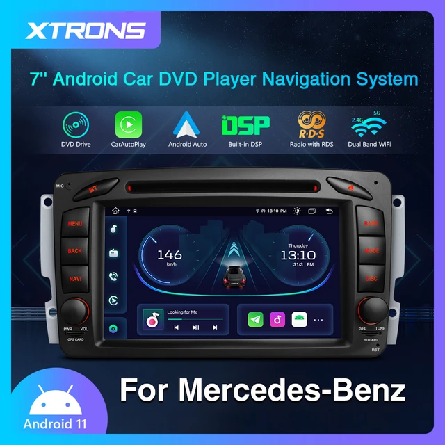 Autoradio Android 12 Pour Mercedes classe C, CLK, M, ML, A, Viano et Vito