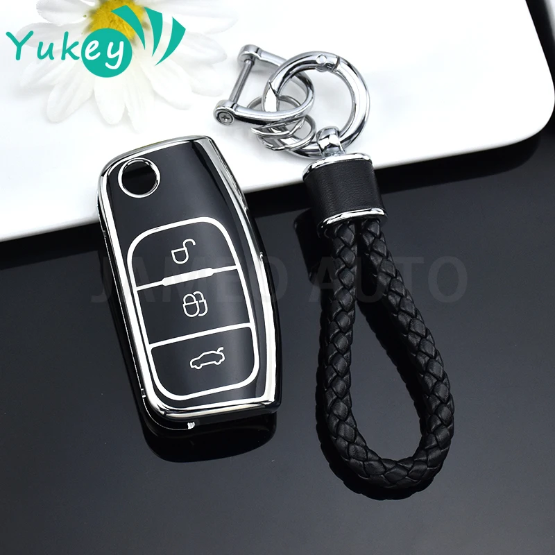 Per Ford Fiesta Focus Mondeo Falcon B-Max C-Max S-Max Eco Sport Galaxy Territory Tpu Key Case Cover Keyless Fob Shell
