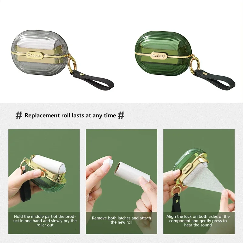 Lint Roller Mini Portable Can Be Torn To Replace Paper Body Stained Clothes Hair Removal Device