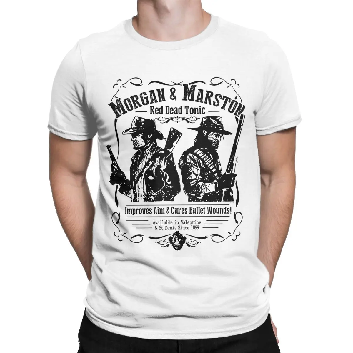 Leisure Vintage Arthur Morgan John Marston T Shirt Men Women's Pure Cotton  Red Dead Game Tees Shirt Original Clothes - AliExpress