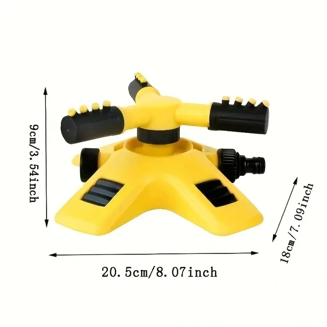 Upgrade Your Garden With This 360° Rotating Plastic Sprinkler - Perfect for Irrigation And Outdoor Watering! 2