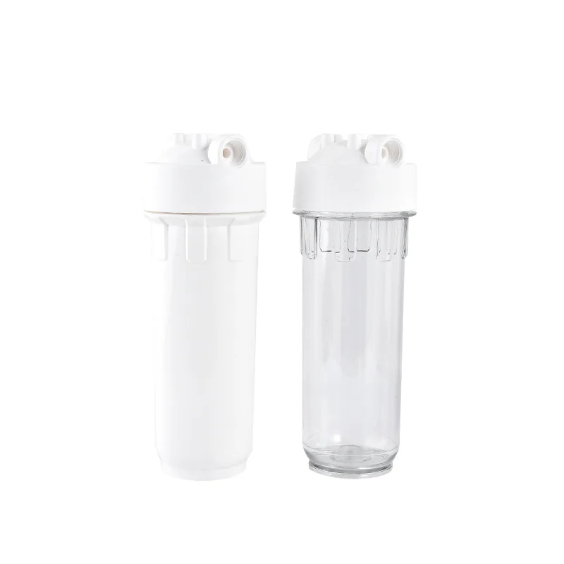 10inch Clear Filter Bottle Household Water Purifier White Filter Shell PET External Snap Bottle Water Dispenser Accessories