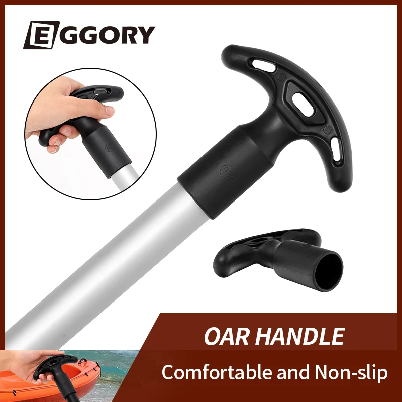 

EGGORY 28mm Kayak Boat Canoe Paddle T-shaped Handle SUP Oar Handle Grip Replacement Parts Fittings Oar Universal Accessories
