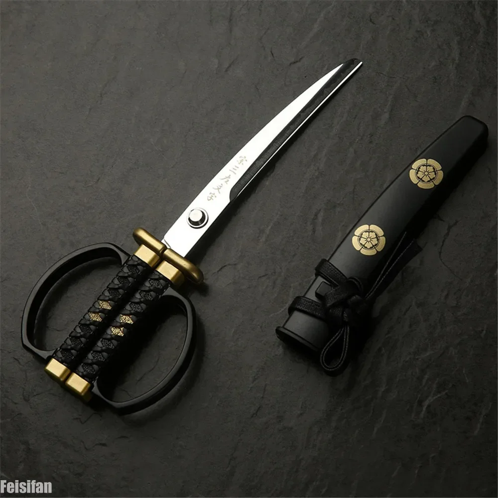 

Japanese Samurai Katana Sword Shape Scissors Fabric Sewing Embroidery Cutter Handmade Paper for Tailor Handicraft