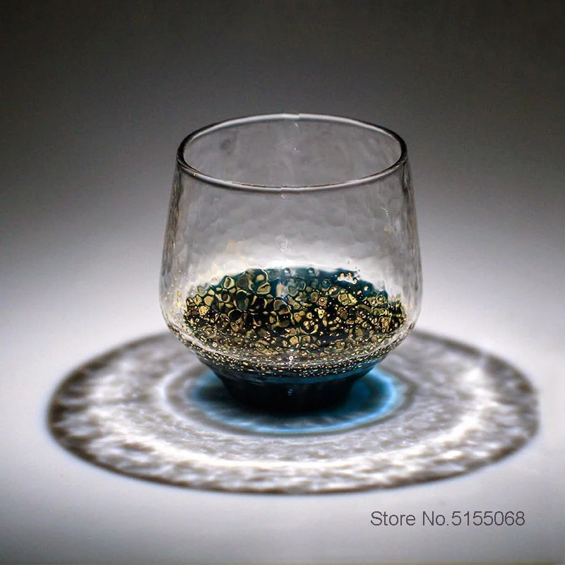 250ml Blue Starry Sky Whiskey Cup Japanese TOYO SASAKI Shadow Wine Glass Artwork Whisky Tumbler XO Chivas Cognac Brandy Snifter