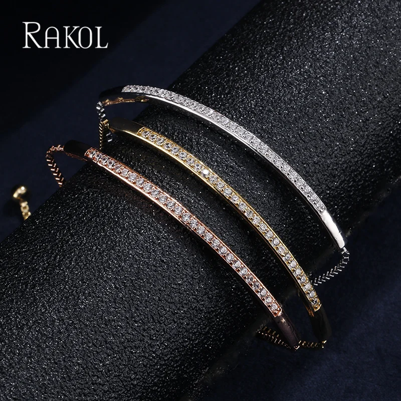 Cubic Zircon Adjustale Bracelets For Women Exquisite Party Wedding Jewelry