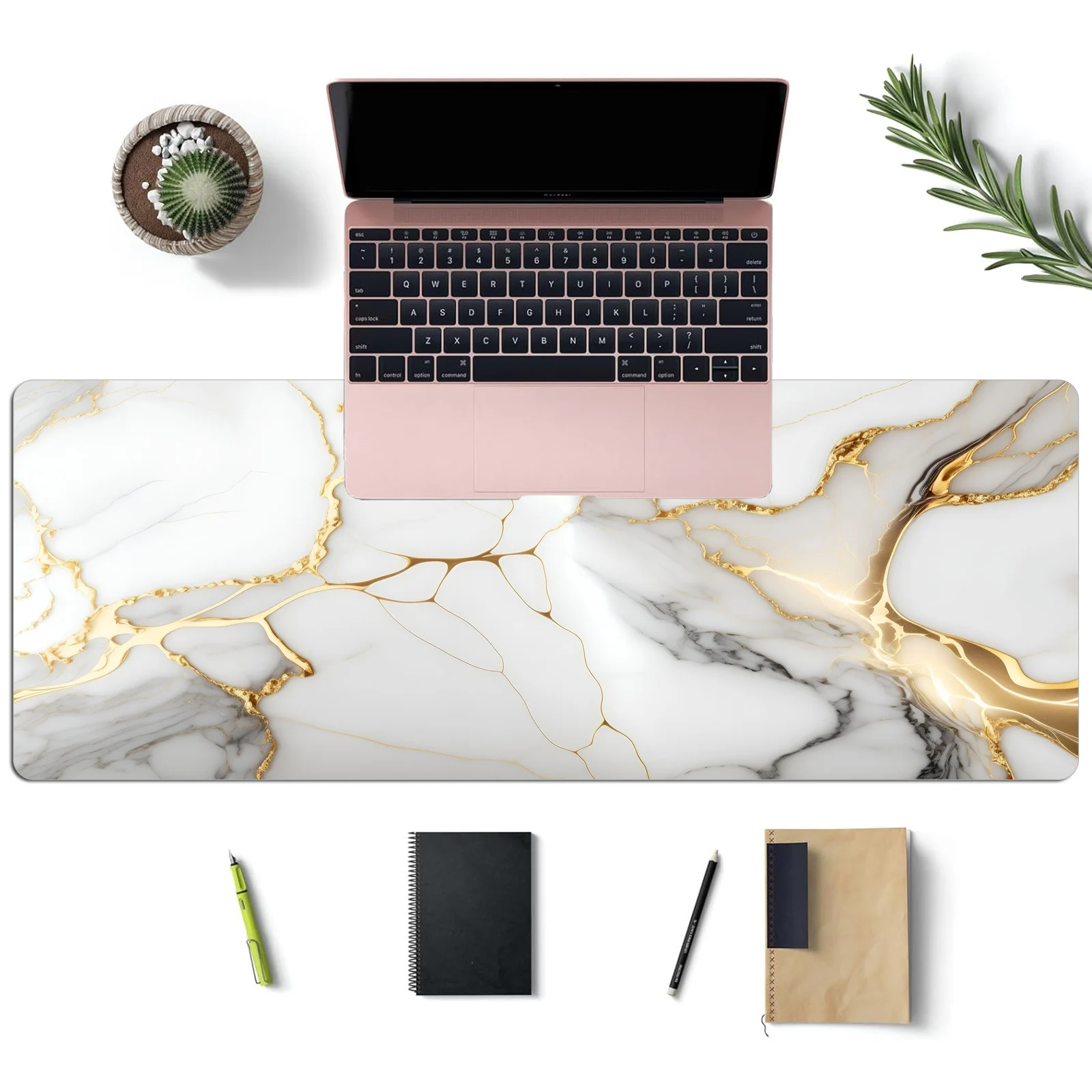 Abstract Style Keys Mouse Pad Desk Pad Extended Large Office Keyboard Mat Gaming Mousepad Non Slip Rubber Base Stitched Edge 4