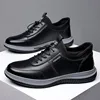 New Men Shoes PU Leather Lightwear Sport for Man Shoe Breathable Lace Up Comfortable Running Casual Shoes Outdoor Male Sneakers 3