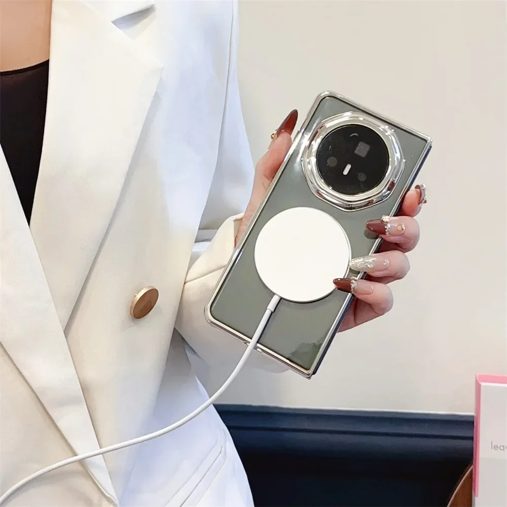 Ultra-Thin Shockproof Magnetic Phone Case with Electroplating Design