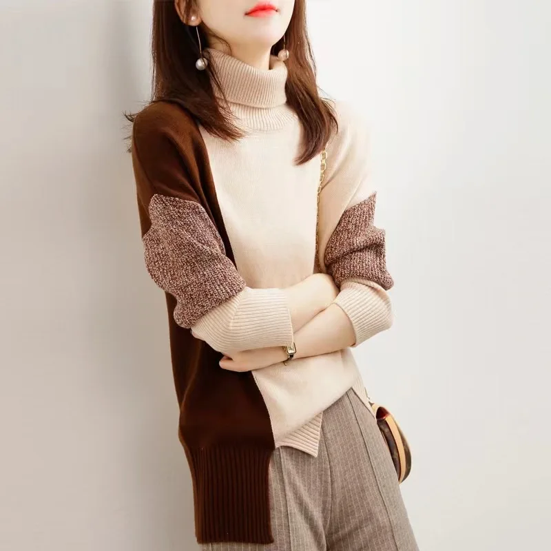 Women Autumn Winter Turtleneck Sweater