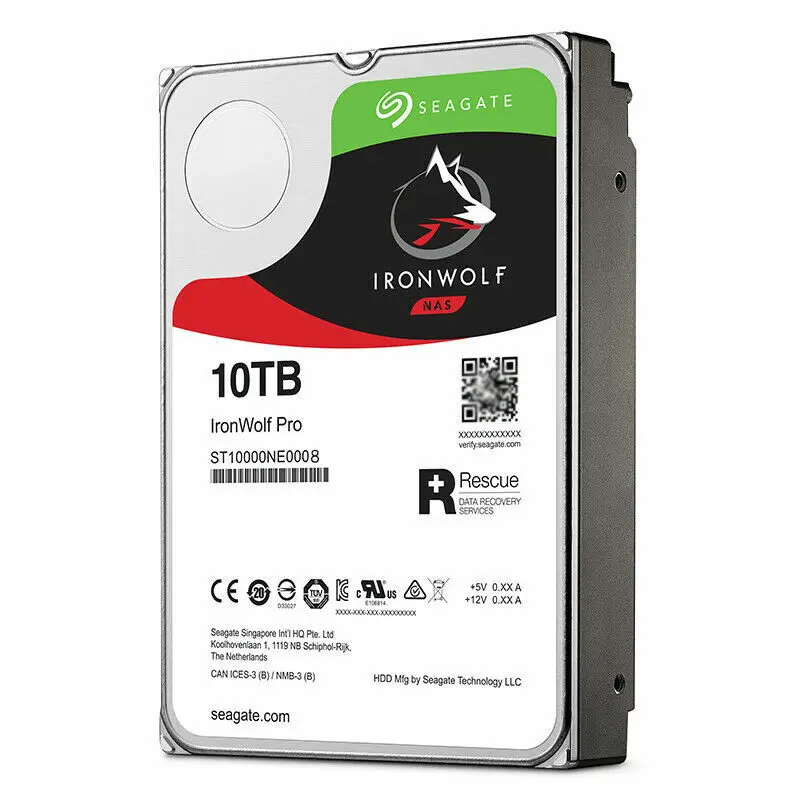10TB Seagate IronWolf Pro ST10000NE0008 7200 RPM 256MB Cache SATA 6.0Gb/s 3.5