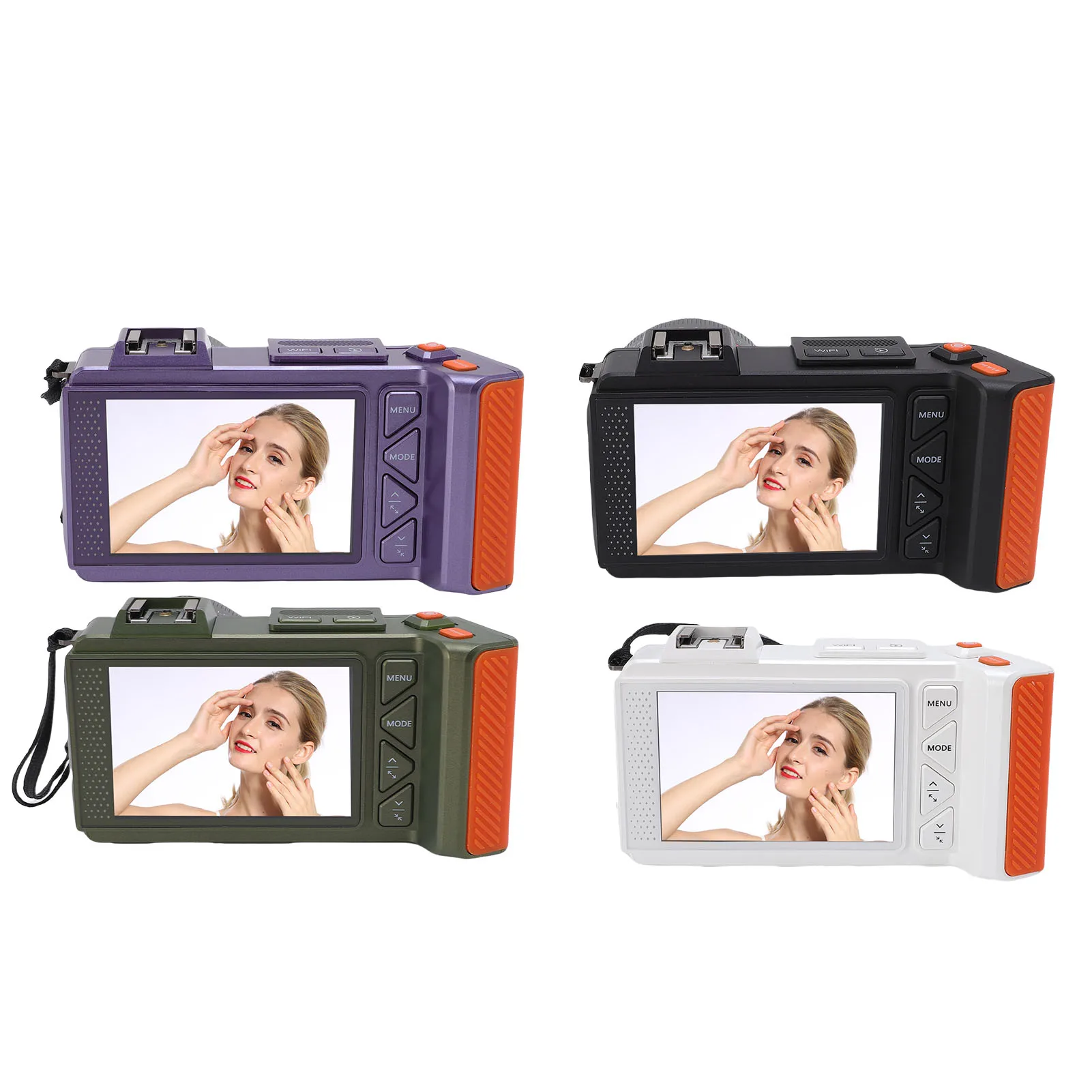 Digital Camera 4K 70MP 50X Zoom Auto Focus Wide Angle F1.8 DSLR Camera With Double Screen Flash for Travel 4K Digital Camera