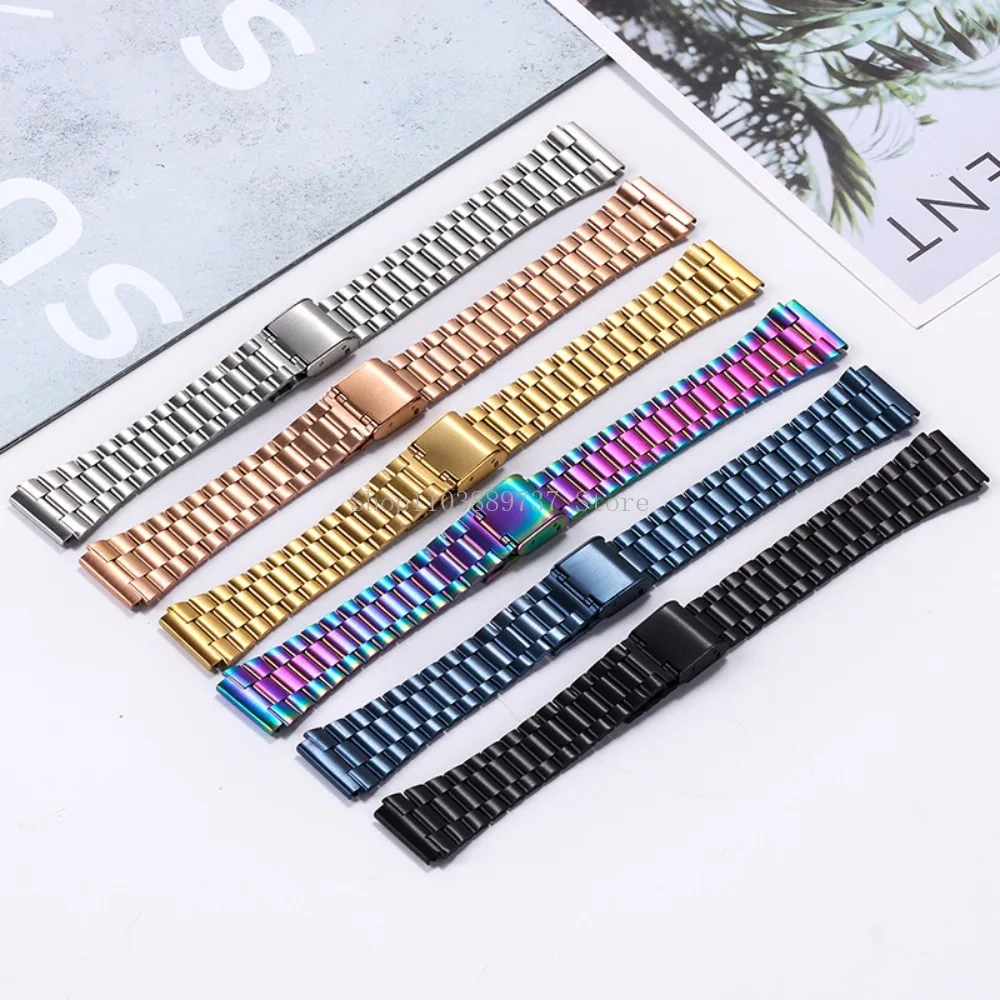 Für Casio F-91W Edelstahl Armband 18mm Armband für SGW400 F84 F105/108/A158W/168 AE1200/1300 Männer Frauen Metall Armband Gürtel – Detail 15