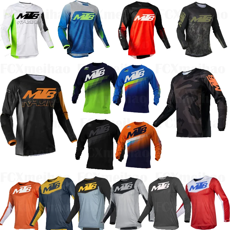 Mtb Franelas Fox Hombre Motocross Camisetas Mx Ropa De Ciclismo De