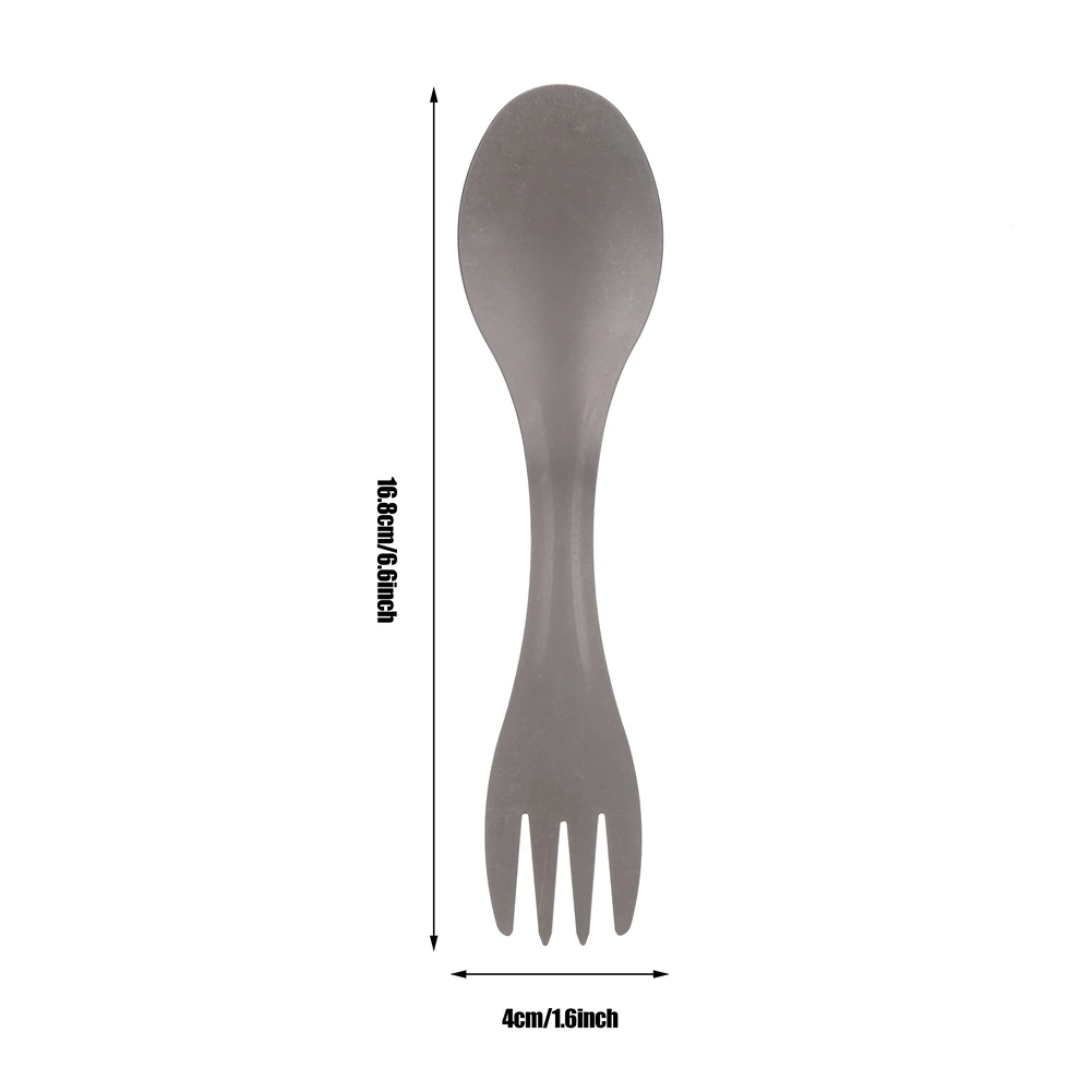 2-in-1 Titanium Spoon & Fork 6