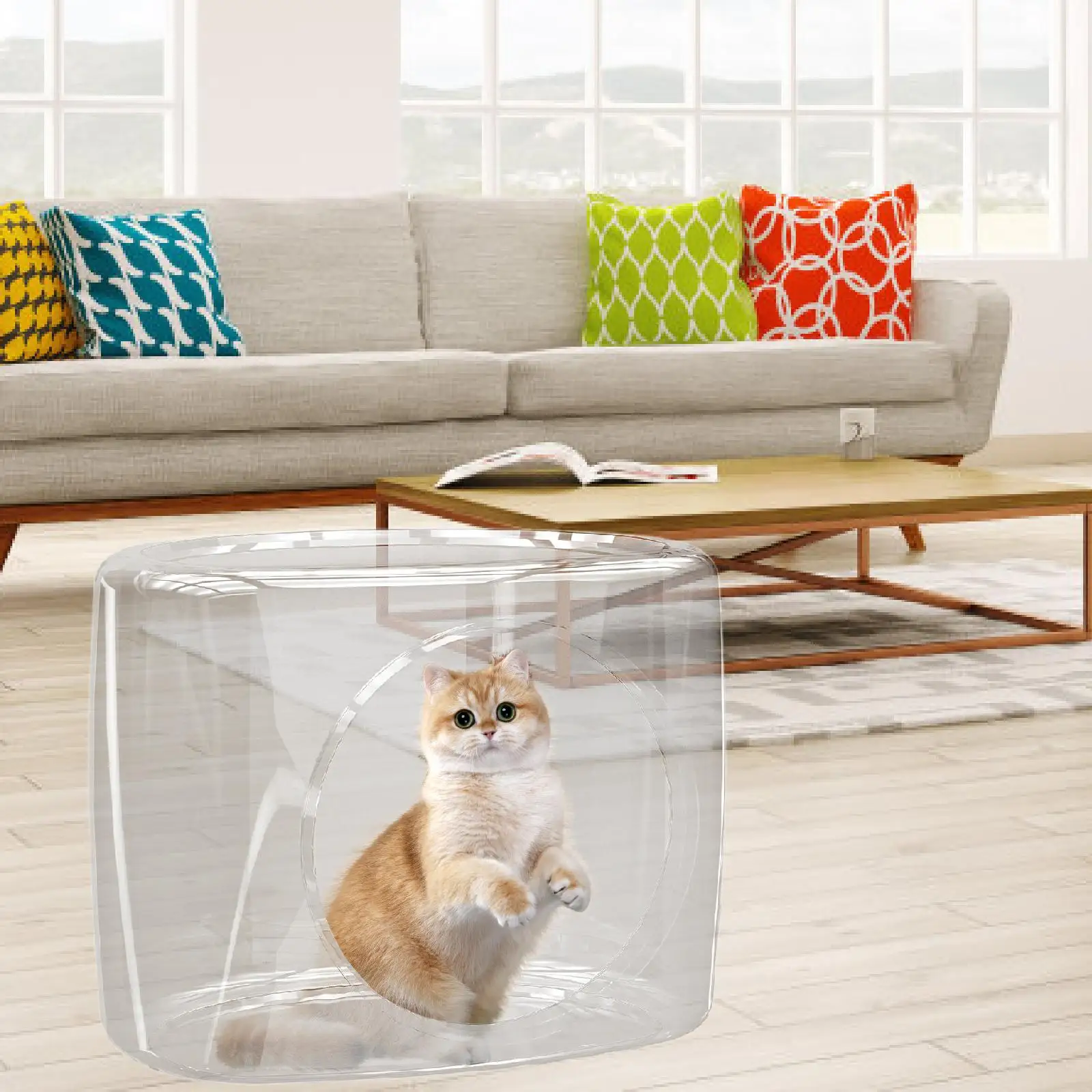 Cat House Breathable Hideout Hideaway Pet Bed for Kitten Indoor Cats Dogs Cat House Breathable Hideout Hideaway Pet Bed for Kitten Indoor Cats Dogs