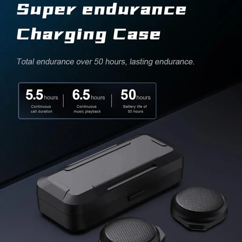 Motorcycle Helmet Bluetooth Headset, Sking Earphone, CVC Noise Cancellation Stereo Music Automatic Answering, High Sound