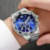 2PCS Fashion Men Business Watches Luxury Large Dial Mens Quartz Watch Set Relogio Masculino（Without Box） 6