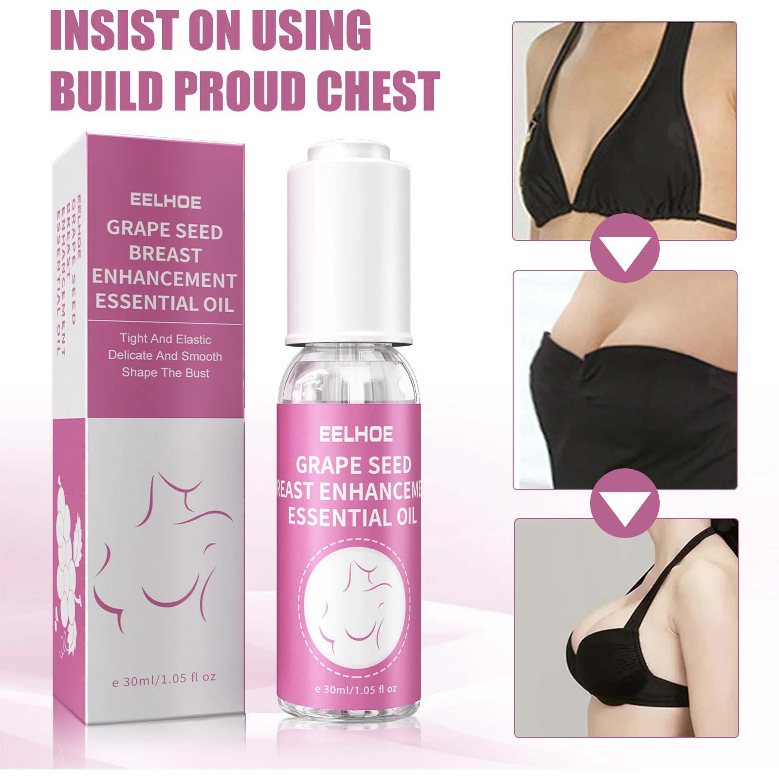 

Grape Seed Breast Enhancement Essential Oil Firming Lifting Bust Shaping Tighte Line Increase Skin Elasticity Chest Massage Oil