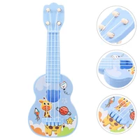 Montessori 21cm Ukulele Children Guitar Toy To Play Instruments With Paddles Simulating Yukrili Music Toys Boys Girls Gifts 1