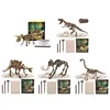 Dinosaur Fossil Excavation Kits Education Archeology Exquisite Jurassic Toy Set Game Action Children Figure Skeleton Model Gift 1