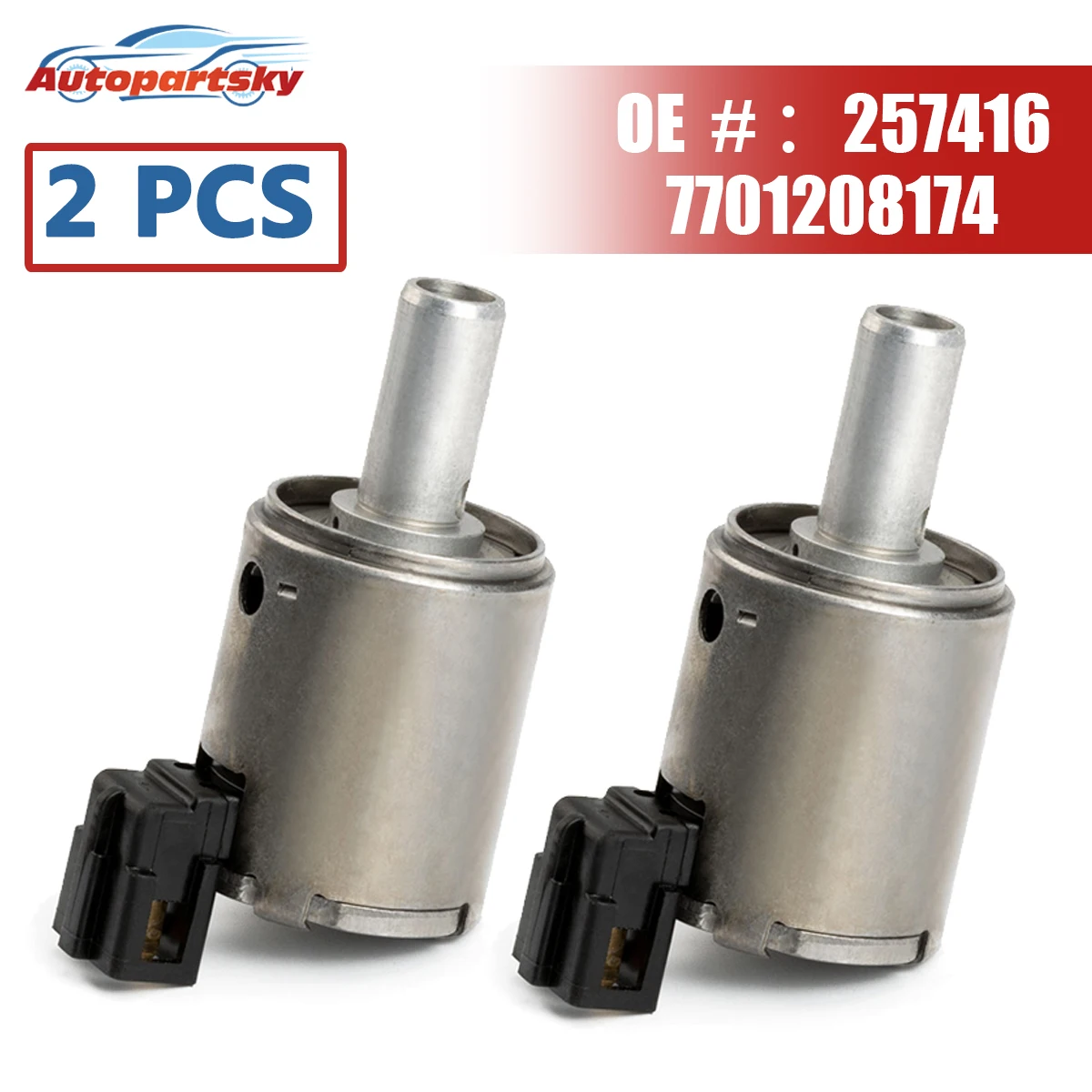 2 X Refurbished Transmission EPC Solenoid Valve 2574.16 257416 For Citroen For Peugeot Renault Fiat Gearbox Accessories