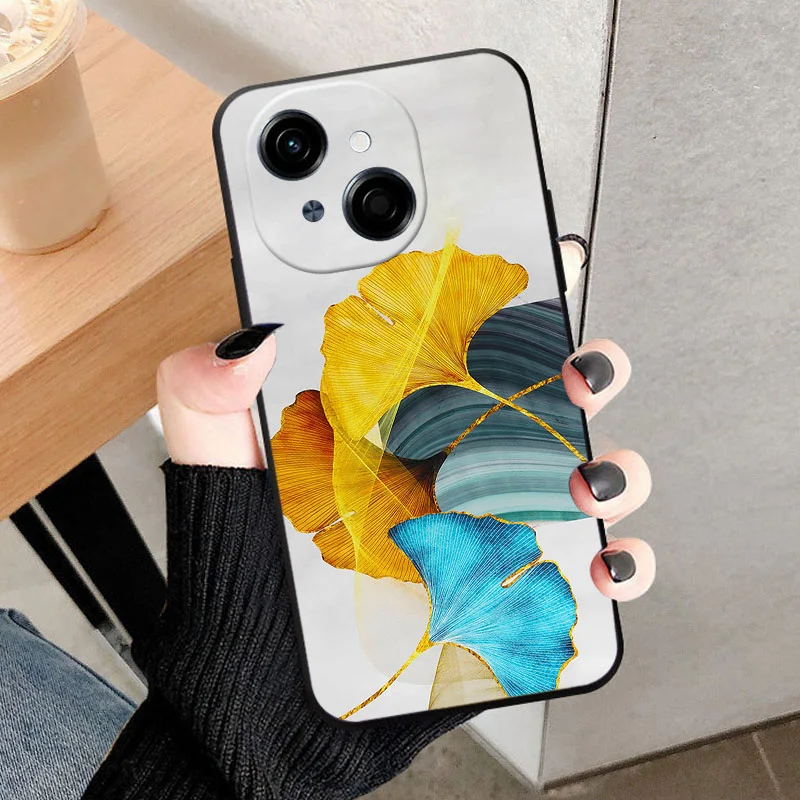 Luxurious Shockproof Black TPU Silicone Phone Case - Soft Protective Back Cover