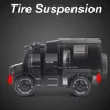 1:28 Benz Unimog Motorhome Toy Car Model Alloy Diecast Sound Light Pull Back Doors Opened Toys Vehicles Children Birthday Gifts 3