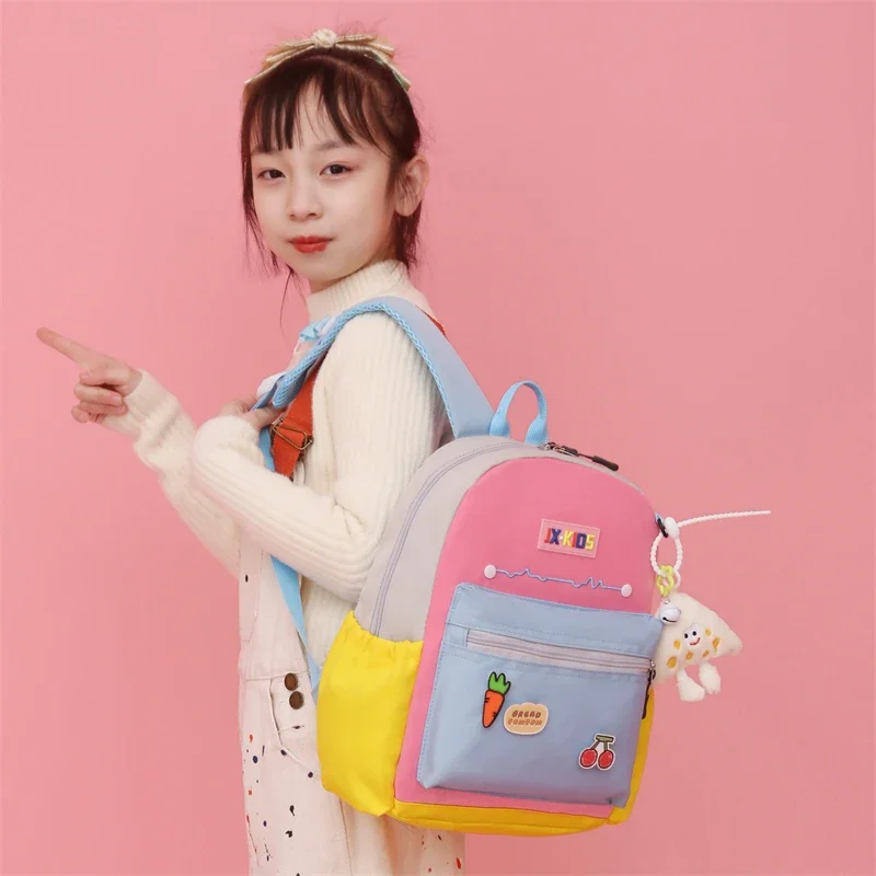 여성용 소프트 백 지퍼 학교 가방, 하이 퀄리티 가방, 나일론 부담 감소, 편안한 휴대, 어린이 가방, 패션