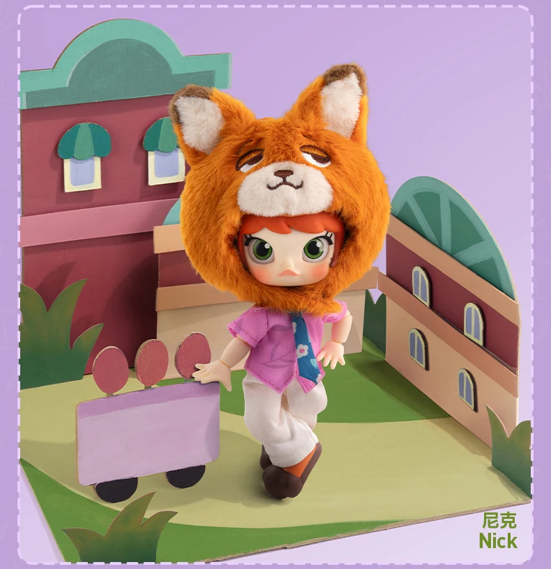 Popmart Molly X Zootopia2 1/12 Action Figure Series Blind Box Cute