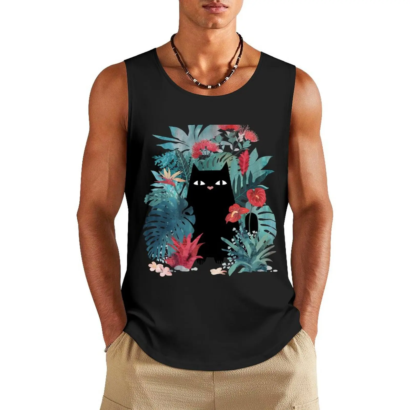 

Popoki Tank Top Gym wear t-shirt for men
