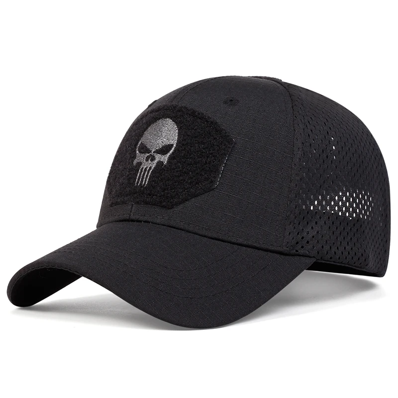 Baseball caps Unisex Skull Embroidery Lable Breathable Baseball Caps Spring and Autumn Outdoor Adjustable Casual Hat Sunscreen Hat