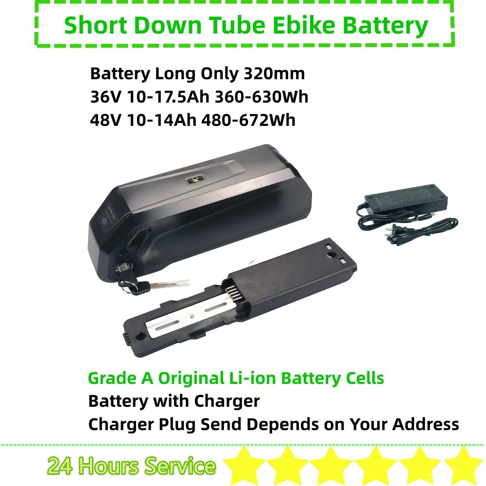 Batteria Ebike Corta E Sottile Con Tubo Obliquo 48V 10Ah 10.4Ah 14Ah 36V 13Ah 15Ah Batteria Ebike Pieghevole Per Batteria Xpremium Xp Trike E-Bike