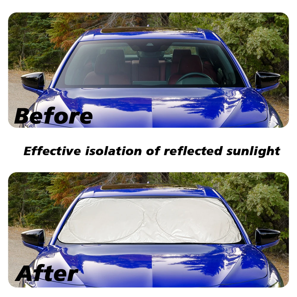 Car Sunshade Windshield Sunshade Windshield Sun Shade 1PC Car Sun Heat Protection Front Windshield Sun Shade Cover For Great Wall GWM WINGLE VOLEEXX WEY MOCCA MACCHIATO ORA HaoMao GT
