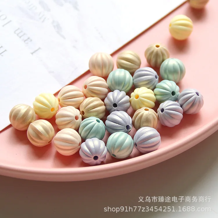 

Бусины в виде макаруна и тыквы для изготовления ювелирных изделий, аксессуары для браслетов и ожерелий ручной работы, 10 шт.