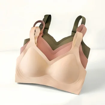 Push-Up Seamless Bras For Women Plus Size Bra Non-wire Wide Adjustable Straps Underwear Sexy Lingerie Comfort Intimates M-3XL 1