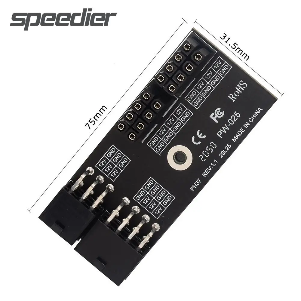 Nvidia Gpu Desktop Scheda Grafica Atx Case Adapter Connector 180 Gradi Angolato Dual 8Pin + 8Pin Power Supply Extension Riser Card