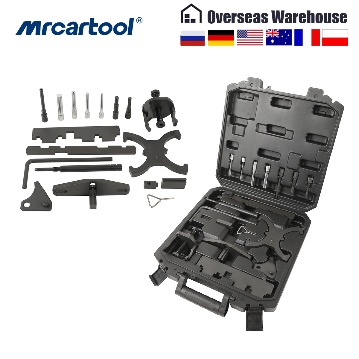 

MRCARTOOL Engine Tool For Ford 1.4 1.6 1.8 2.0 Di/TDCi/TDDi Engine Timing Tool Master Kit, also for Mazda