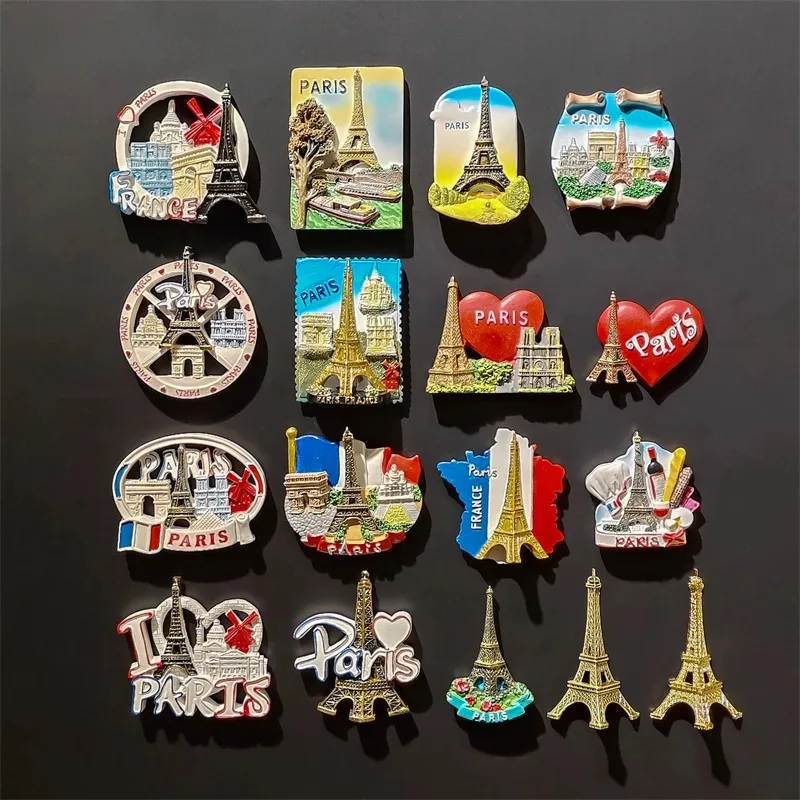 3D Torre Eiffel Parigi Francia Frigorifero Magnete per Frigorifero