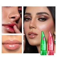 Natural Aloe Lipstick Lip Tint Nutritious Lips Care Moisturizing Nourish Color Lip Gloss Changeable Color Lip Oil Lip Balm 2