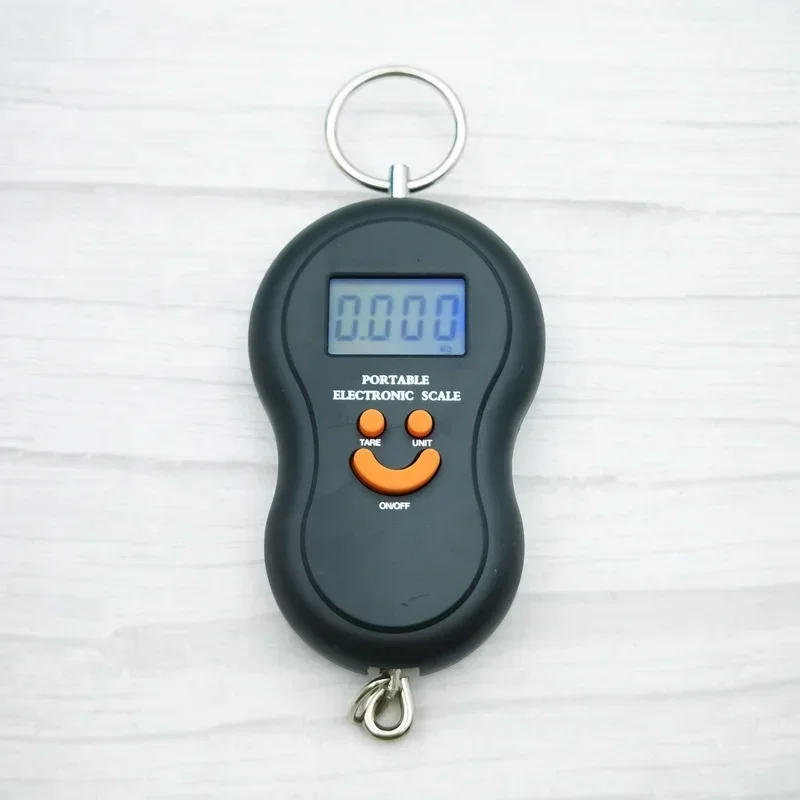 50KG Mini Digital Scale For Fishing Travel Weighting Kitchen Steelyard Hanging Electronic Hook Food Luggage Scale