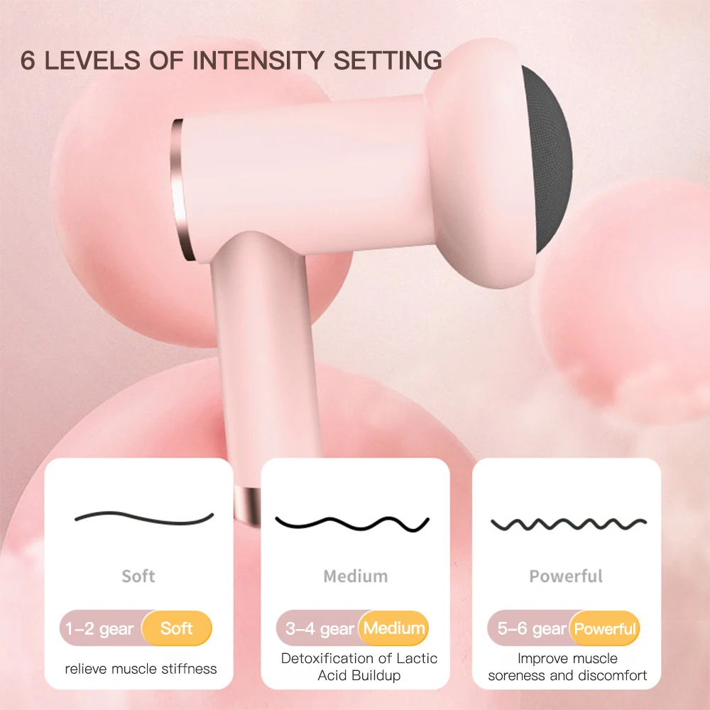 

Electric Massage Hammer Massage Gun Deep Tissue Percussion Muscle Relax Vibration Massager For Body Handheld Back Fitness Slim