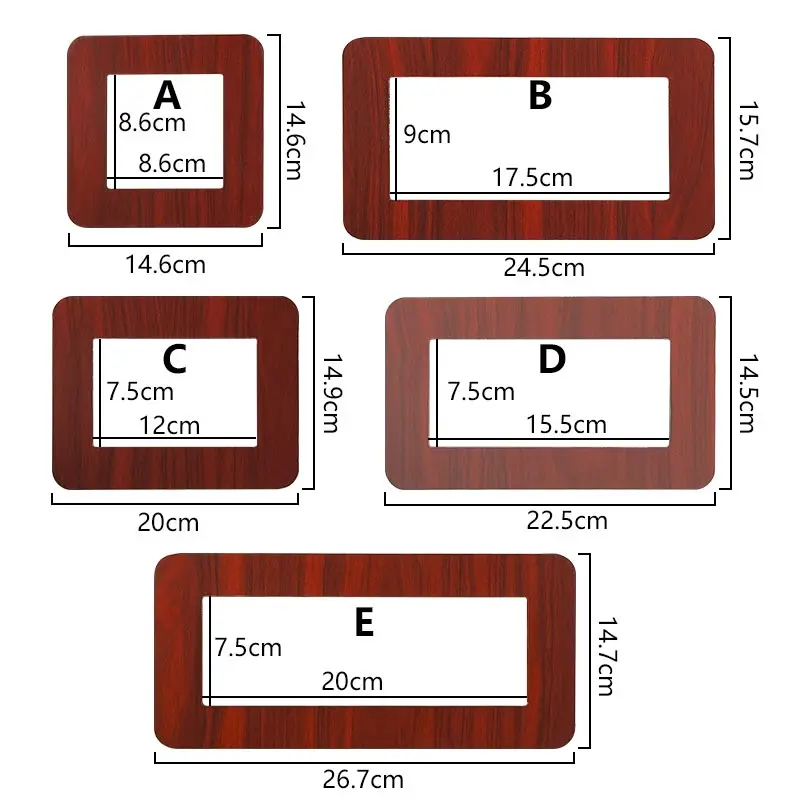 Description Picture 2 of item1PC Anti-Dirty Buckle Type Non-Adhesive Dustproof Switch Protective Covers Outlet Wall Aluminum Sticker Light Switch Decoration